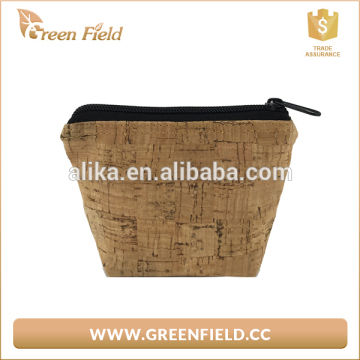 nature cork coin bag,2017 wholesale cork coin bag