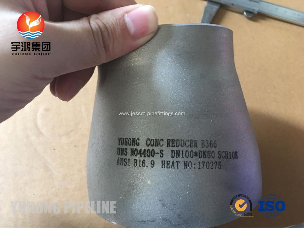 Butt Welding Fitting ASTM B366 UNS N04400 Eccentric Reducer / Concentric Reducer B16.9
