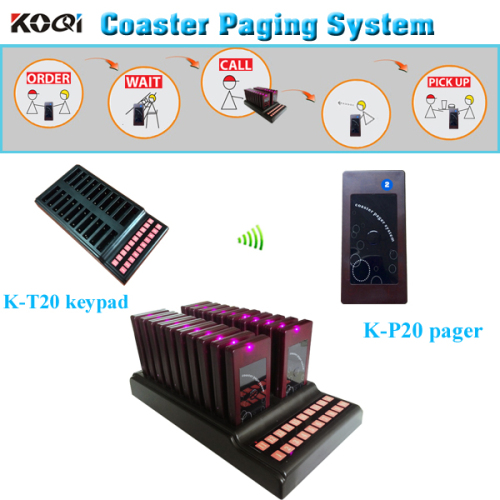 Queue System Wireless Paging Systems for Kitchen in 433.92MHz