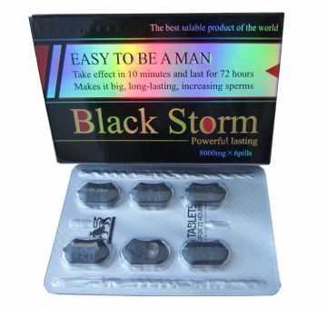 Black Storm Male Natural Enhancement 6 Pills , Natural Male Enhancement Herbs