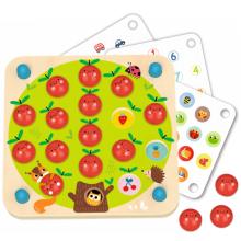 Wooden Apple Memory Matching Game