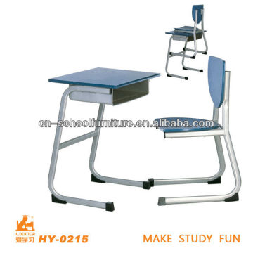 Metal blue junior desk chair