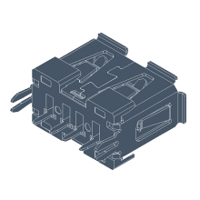 USB A Type Receptacle Straight DIP Short body