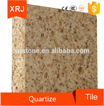 Quartz tile countertop with quartz countertop