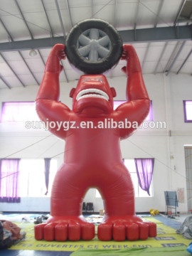 Outdoor advertising giant inflatable gorilla for sale