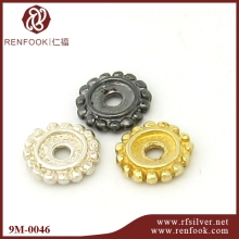 Wholesale accessories for jewelry silver flower bead spacer