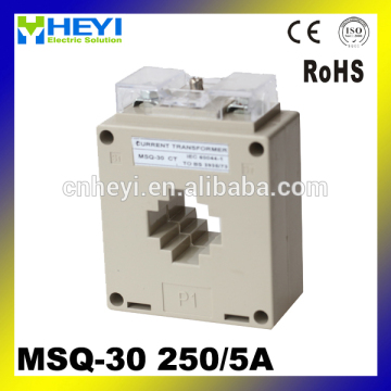 window type current transformer MSQ-30 CT 250/5a ac current transformer