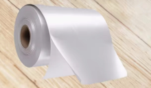 Self Adhesive polyester satin white