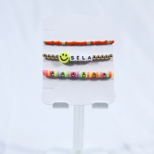 The new Orange Series Letter Girl bracelet set