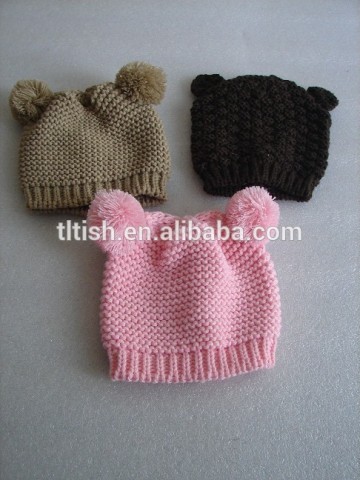 animal baby hat knitting pattern