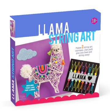 DIY Llama String Art Kit: Create 2 Large Canvases