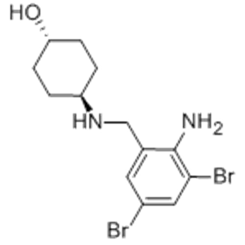 Name: Cyclohexanol,4-[[(2-amino-3,5-dibromophenyl)methyl]amino]-, trans- CAS 18683-91-5