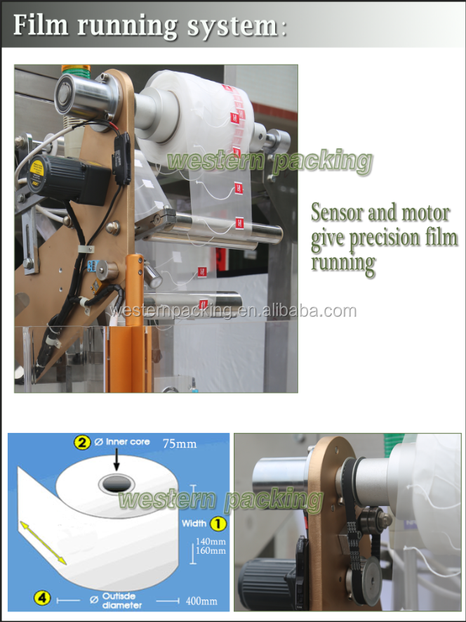 Newest triangle tea bag packaging machine with circular arc envelope