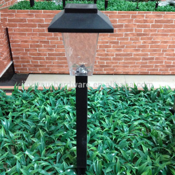 platic square solar light garden