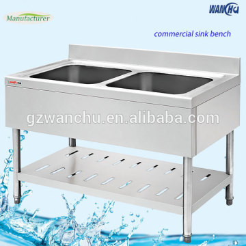 Double Sink Industrial Kitchen Sink Single Bow Stainless Steel Kitchen Sink