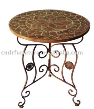 round garden table