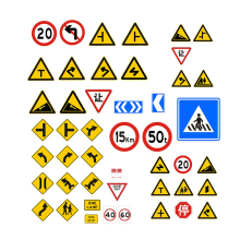 Customizable Traffic Sign: Vehicle Speed Warning Signs Aluminum Road Reflective Warning Signs
