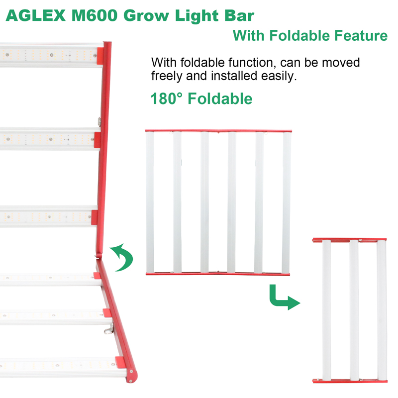 Aglex M600 สหรัฐฯจัดส่งฟรีเติบโตแสง 600 วัตต์