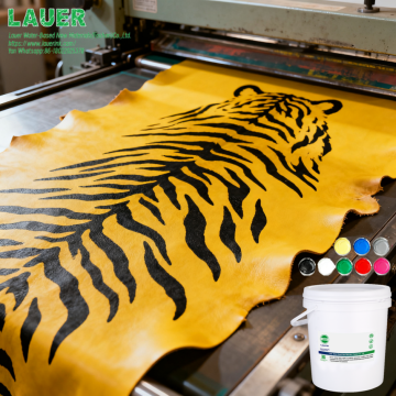 Water-based leather screen printing ink