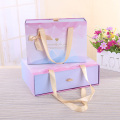 Ribbon Handle Custom Printed Large Drawer Box Gift