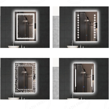 Customized Anti-Fog Hotel Bathroom Lighted Mirrors for Vanity and Make-up