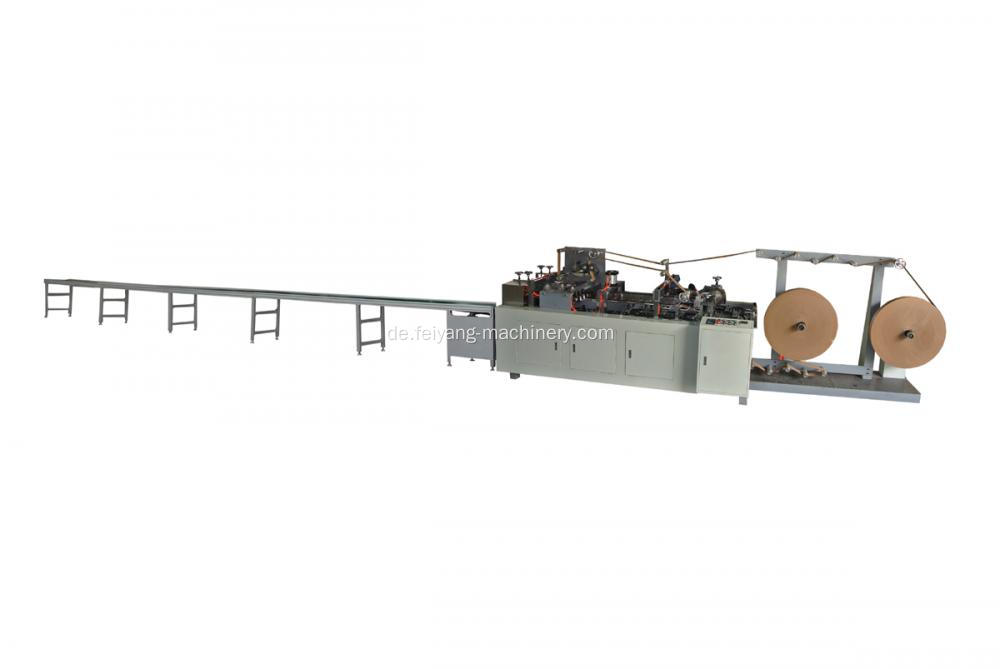 Maschine zur Herstellung von Papiergriffen mit Förderlinie