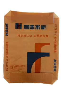 monolayer plastic plait cement Square bottom pocket