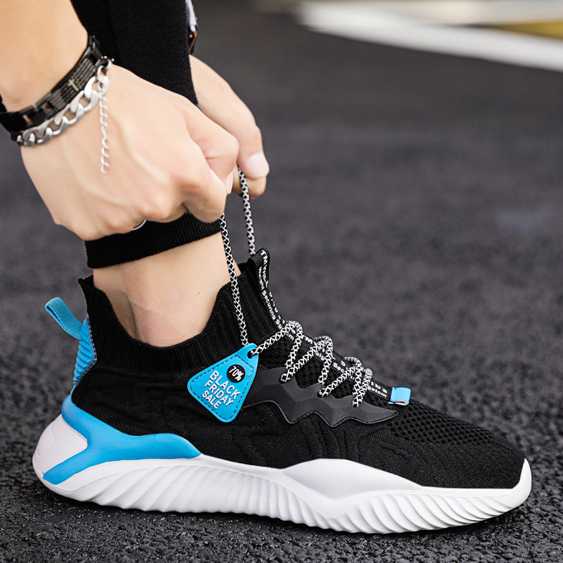 Bulk Sale Cheap Stylish Rubber  Shoes Sole Durable Trainers Shoes Men Sports Shoes OEM