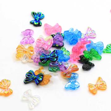 Brillante Bowknot Flatback Resina Cabochon Papillon Forma Fai Da Te Cassa Del Telefono Abbellimento Decorazione Vacanza Bambini Slime Art Deco