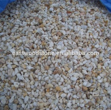 yellow landscaping decorative gravel stone,crushed pebble stone