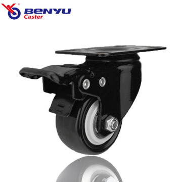 1.5/2/2.5 Inch Gold Drill PU TV Cabinet Casters