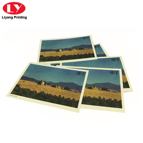 custom scenery postcard printing with your own logo