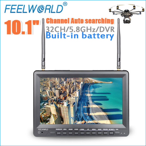 Feelworld 10.1" Built-in Battery Dual 32CH Monitor on Dji Zenmuse