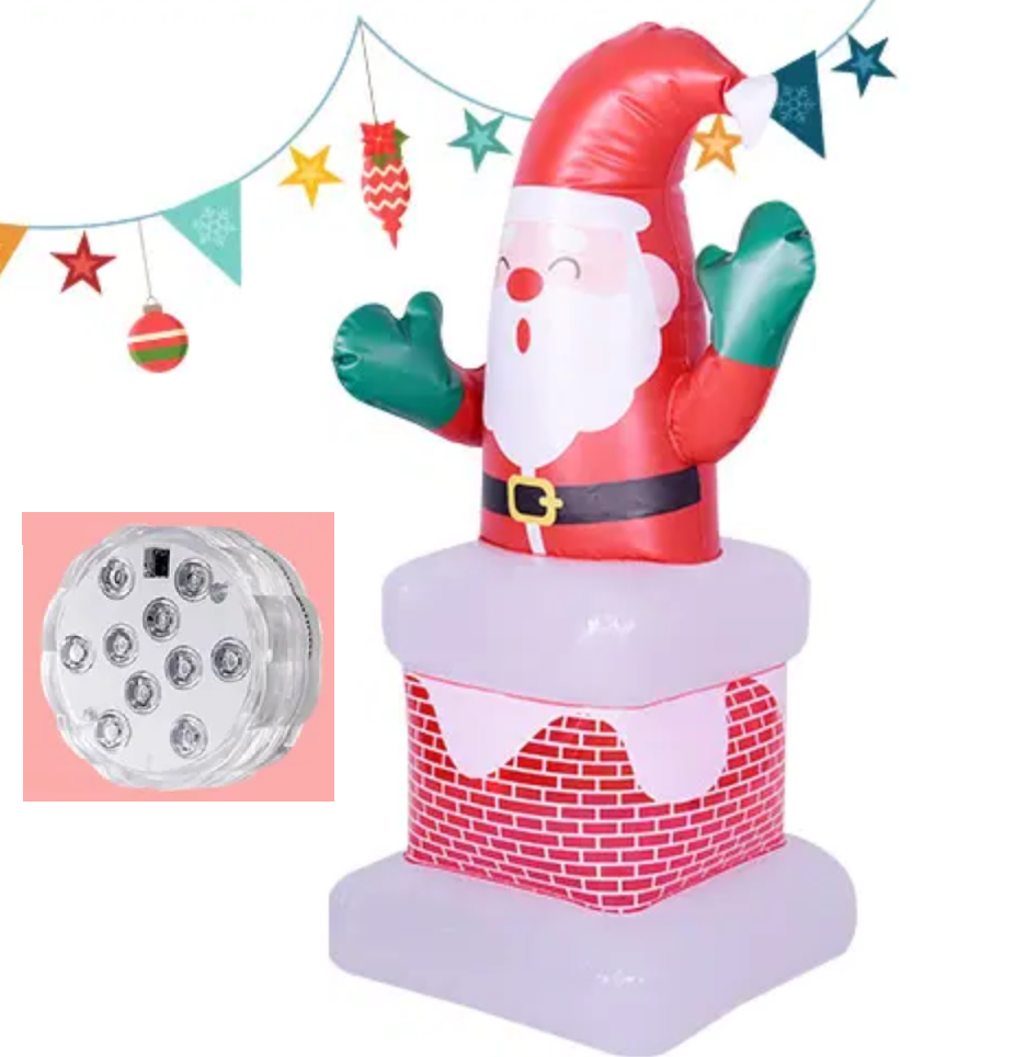 3d tridimensional Papai Noel Claus decoração inflável