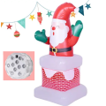 3d tridimensional Papai Noel Claus decoração inflável