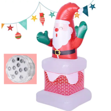 Decoración inflable tridimensional 3d de Santa Claus