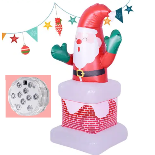 3d tridimensional Papai Noel Claus decoração inflável