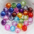 Pâques 8mm couleurs boule à bulles ronde imitation perles Swarovski