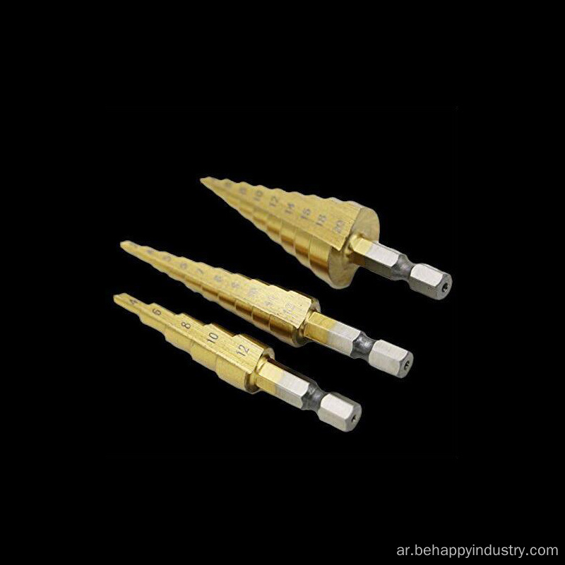 Edeta 3pcs Unibit Titanium HSS Industrial