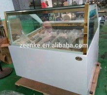 Gelato display refrigerator, refrigerated counter display case for popsicle