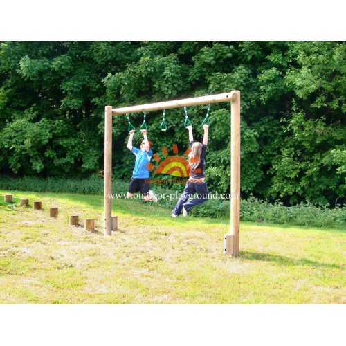 Outdoor Trapeze Walk Balancing Structure For Kids