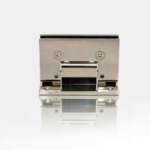 Adjustable 90 Degree Solid Brass Hinge Glass Fit