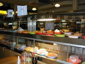 Double-deck sushi conveyor belt