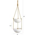 Ceramic Double Hanging Planter