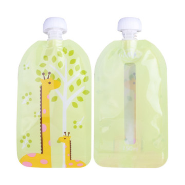 Easy Tear Hot Stamping Clear Drink Pouch