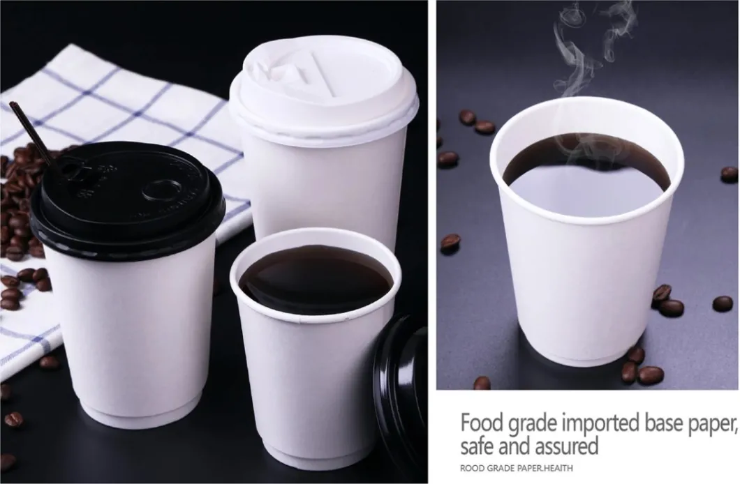Customed Printed Kraft Paper Cup for Hot Drink Hot Coffee Hot Tea