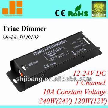 Triac dimmable driver, Traic dimming driver, pwm led driver,1channel/12V/24V/10A/240W pn:DM9108