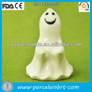 white spice jar ceramic halloween ghost