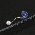 Dostosowane srebrny Drop kolczyki dla kobiet