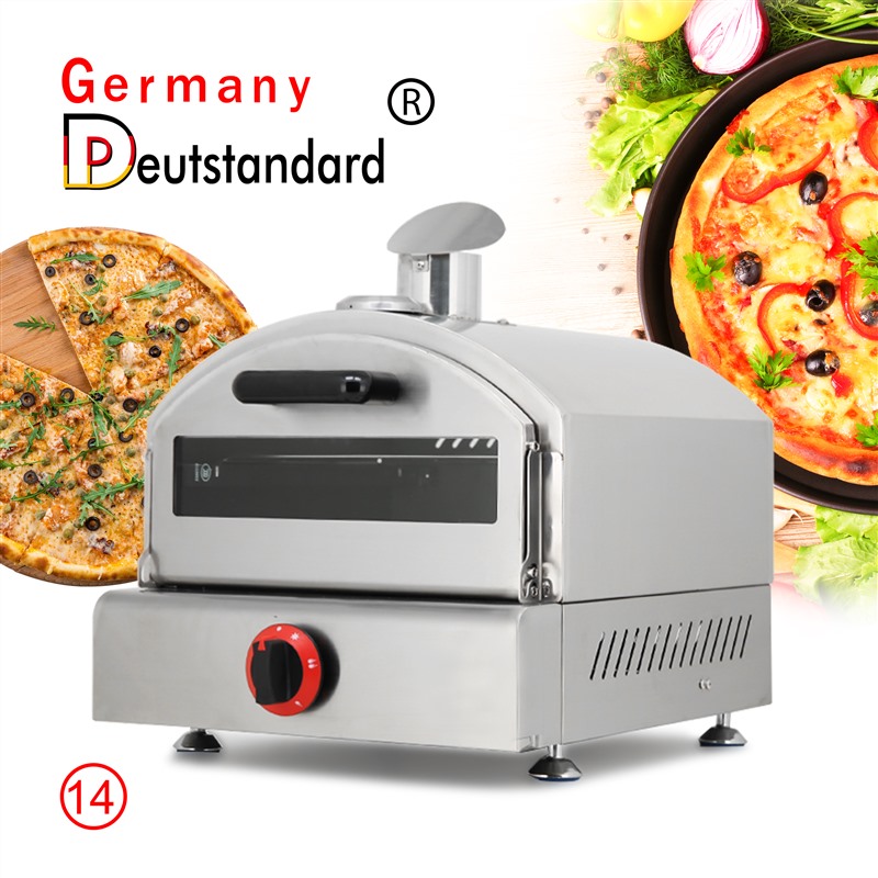 Mini horno de pizza a gas con acero inoxidable